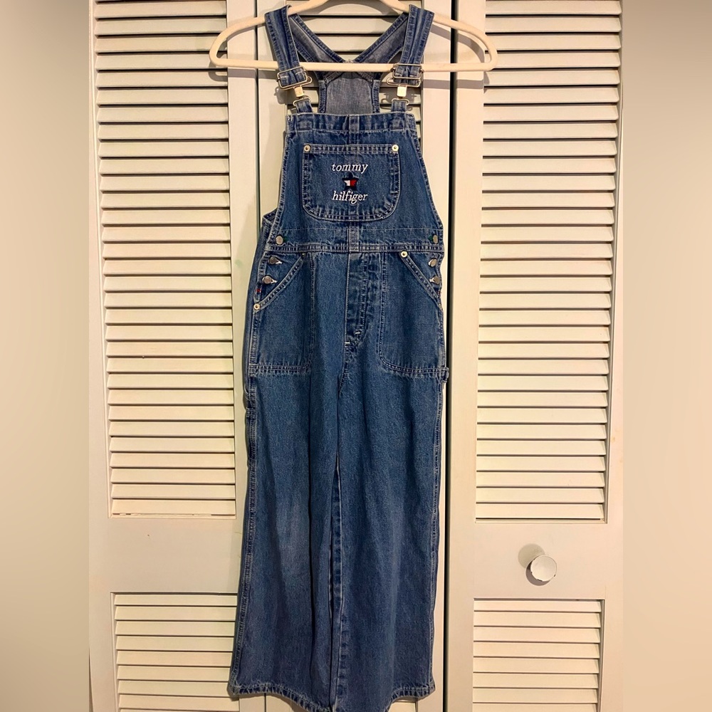 Vintage Tommy Hilfiger Kids Wide Leg Overalls